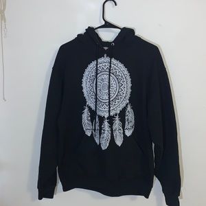 Black and White dream catcher hoodie